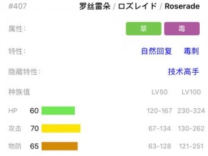 宝可梦剑盾罗丝雷朵终极配招攻略：掌握罗丝雷朵技能组合制胜之道