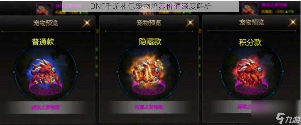 DNF手游礼包宠物培养价值深度解析